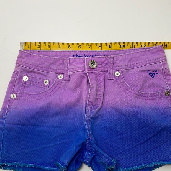 Justice Jeans 2 toned shorts youth size 14R - Picture 7 of 9